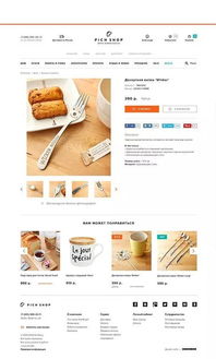 Pichshop俄羅斯創(chuàng)意產(chǎn)品時尚購物網(wǎng)站設計